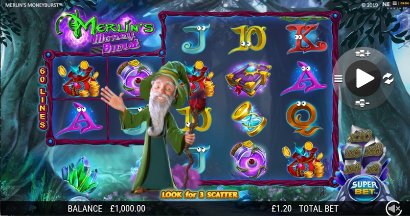 Merlin's Moneyburst Slot